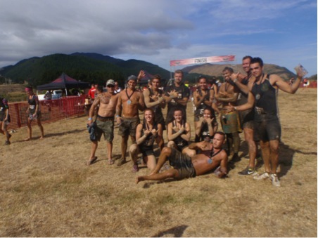 Muddy Wellingtonians enjoyed braving the crazy course.